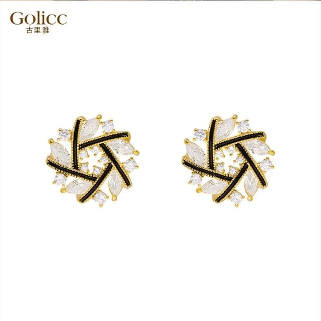 【Golicc】小巧 雪花 耳環(母親節 生日 情人節 飾品 耳釘 耳飾 耳墜 禮物)