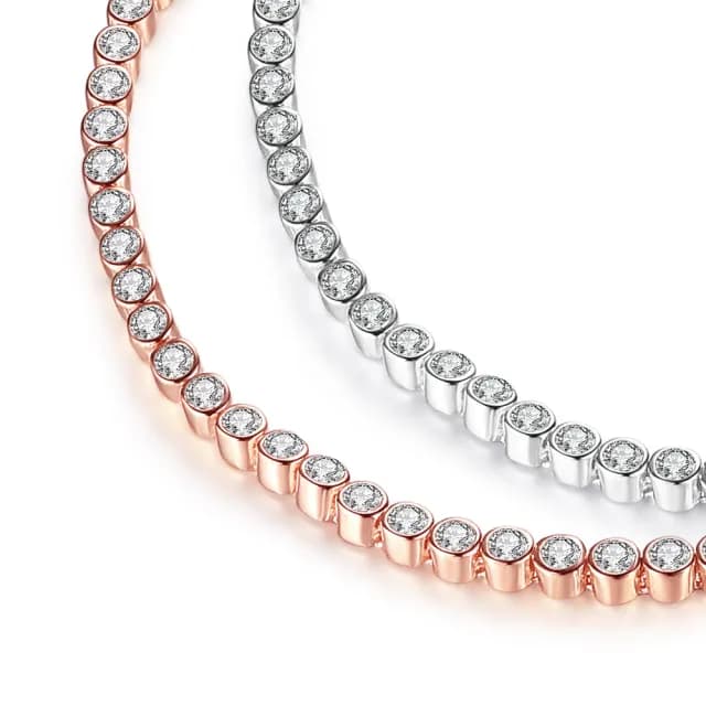 【GIUMKA】純銀手鍊．簡約時尚．滑扣手鏈．情人節禮物(MHS06078)