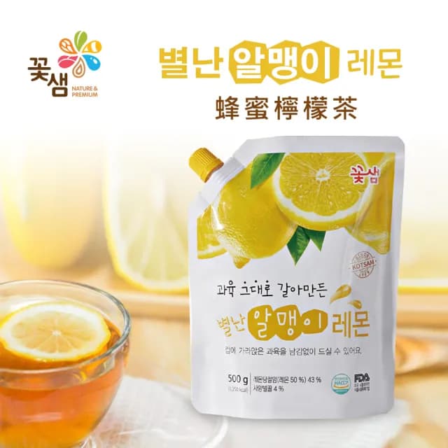 【韓味不二】韓國花泉袋裝蜂蜜果醬茶4入禮盒 含運價(送禮推薦/年節禮盒/春節禮盒)