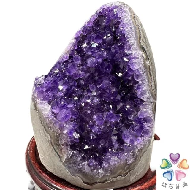 【恬芯晶品】OA15頂級烏拉圭帝王紫水晶開運招財內窩型(消磁淨化風水財運業績財位招貴人紫晶鎮聖誕節禮物)