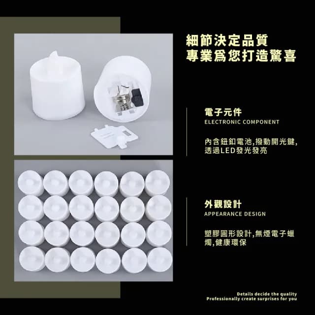 【排字蠟燭】七彩漸變色LED電子蠟燭燈-超值12入(聖誕節派對 跨年 求婚道具 尾牙表演 生日佈置 露營小夜燈)