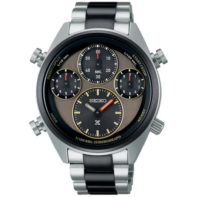 【SEIKO 精工】SPEEDTIMER 40週年 太陽能計時腕錶 父親節 禮物  送禮 推薦(SFJ005P1/8A50-00C0N)