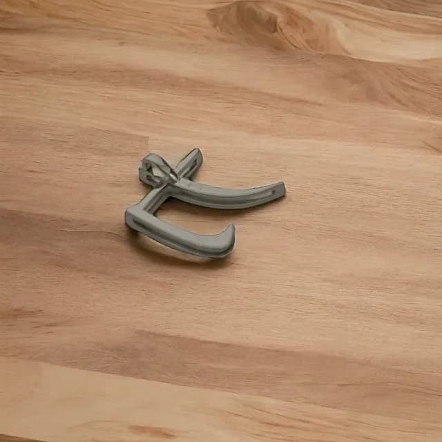 【Eli Jewelry】日本超流行力字隱形墜頭18K白金墜子男士18K金墜頭(附金飾保證卡 精美禮物包裝)