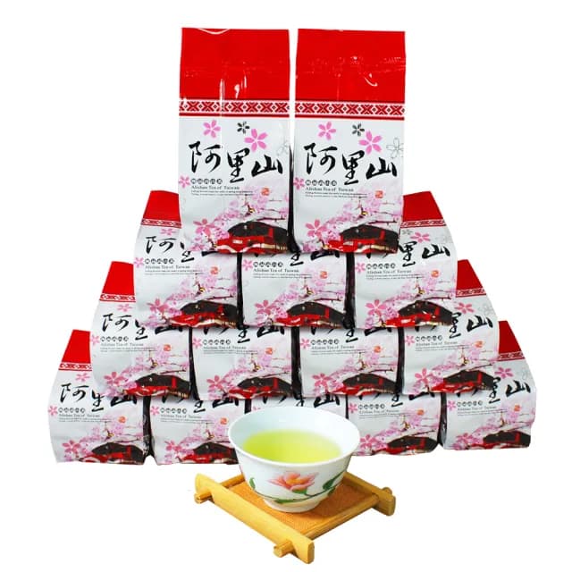 【龍源茶品】阿里山極品嫩勻高山烏龍茶葉150gx14包(共3.5斤;;附提袋;生青茶;無焙火;無發酵)