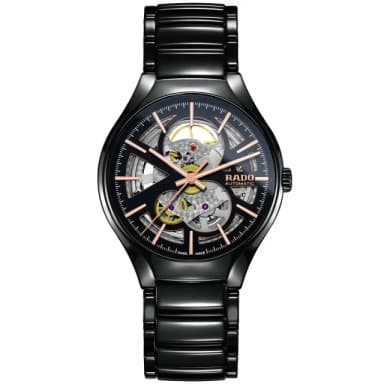 【Rado 雷達表 官方授權】True真我系列鏤空機械錶-40mm R03推薦 送禮 禮物 推薦(R27100162)