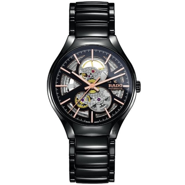 【Rado 雷達表 官方授權】True真我系列鏤空機械錶-40mm R03禮物 送禮 推薦(R27100162)