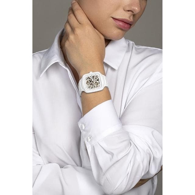 【Rado 雷達表 官方授權】True真我系列方形開芯自動機械錶-38mm R03推薦 送禮 禮物 推薦(R27073012)