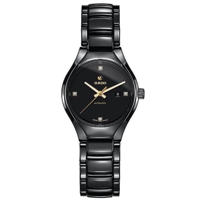 【Rado 雷達表 官方授權】True真我系列鑽石自動機械女錶-30mm R03禮物 送禮 推薦(R27242712)