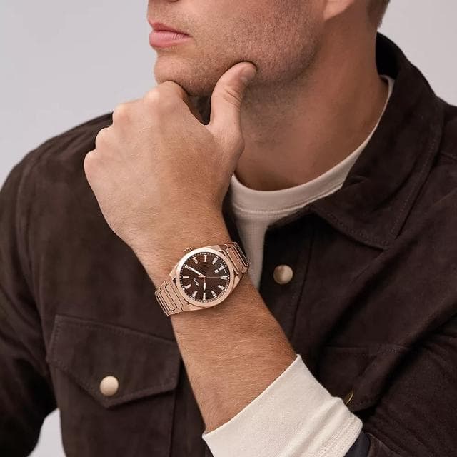 【FOSSIL】Everett 大三針手錶-42mm 送禮 禮物 推薦(FS6028)