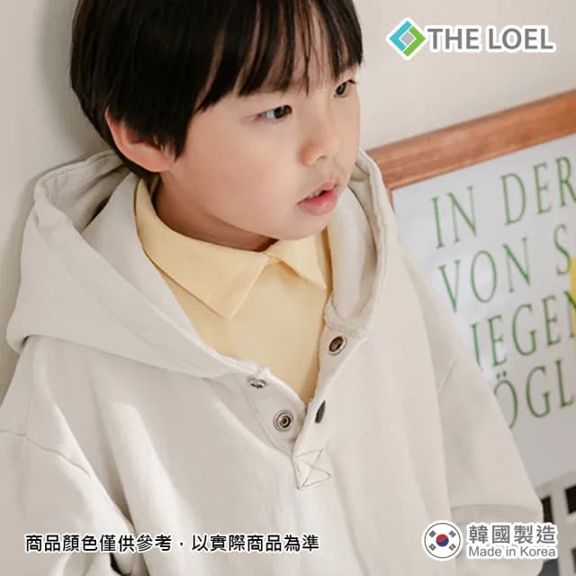 【THE LOEL】開衩假高領兒童棉衣(兒童安全布料)