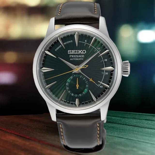 【SEIKO 精工】PRESAGE 調酒系列 動力儲存顯示 機械腕錶 畢業禮物 送禮 推薦(SSA459J1/4R57-00E0U)