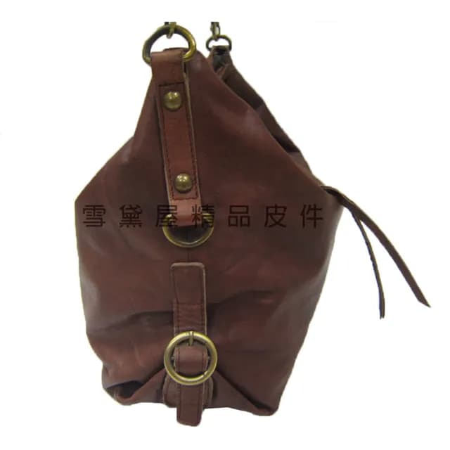 【SNOW.bagshop】情人節禮物 真皮 斜側包軟質皮革中容量(真皮包包 100%進口牛皮革復古肩背斜側背附二組活動
