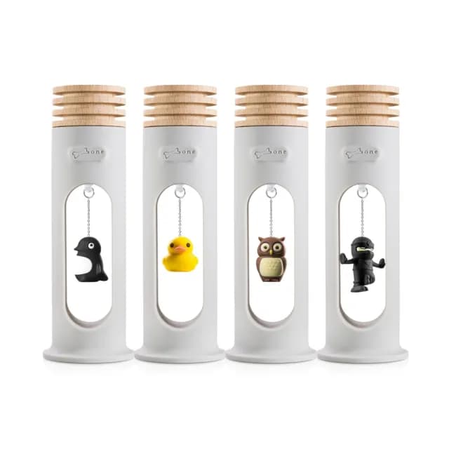 【Bone 蹦克】搖搖擴香木-鴨子/企鵝/貓頭鷹/忍者(香氛小幫手 擴香石 香氛 精油 療癒小物 2024龍送禮推薦 /