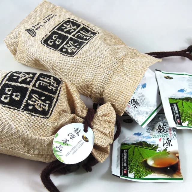 【龍源茶品】嚴選高山烏龍茶葉茶包3gx20包x1袋(復古麻袋)