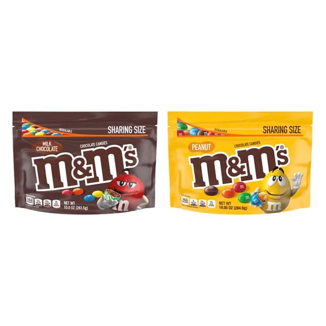 【M&Ms MM巧克力】經典糖衣巧克力 分享包2入(零食/點心)
