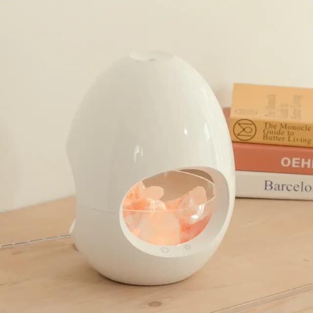 【YU Living 信歐傢居】北歐風蛋型香氛噴霧器(白色/加濕器.室內香氛機.桌上裝飾)