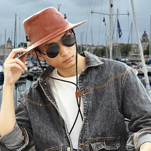 【LEEHER】情人節禮物 男生帽子/牛仔帽/老帽/復古帽/英倫帽/派對裝扮/西部牛仔帽/大沿帽/遮陽帽/男牛仔帽真