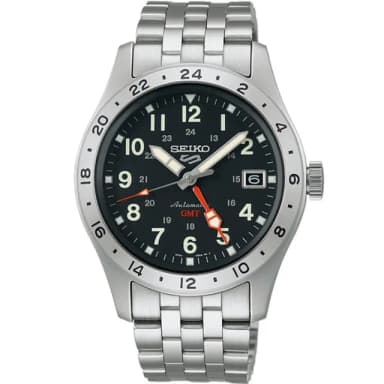 【SEIKO 精工】5 Sports Field 系列 GMT機械錶-39.4mm 指針錶 手錶 禮物 畢業(4R34-00C0D/SSK023K1)