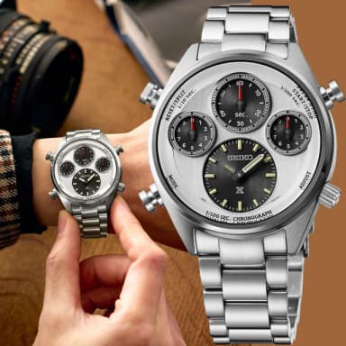 【SEIKO 精工】Prospex 製錶110週年限量 1/100秒太陽能計時手錶 母親節 禮物 送禮(SFJ009P1/8A50-00D0S)