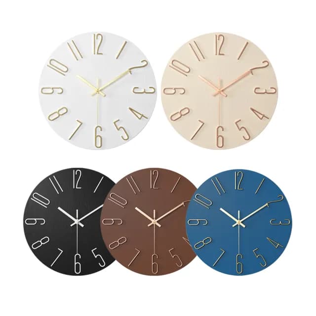 【SUNORO】北歐風簡約靜音指針時鐘 客廳創意裝飾掛鐘 壁掛圓形時鐘(提升家居格調/交換禮物)