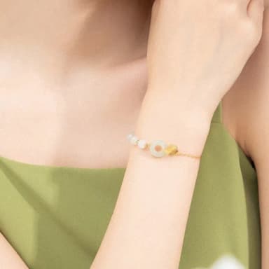 【LEESA】和田玉手鍊\純銀手鏈\平安扣手鍊\玉手鏈\玉手環\女生飾品\小眾手鍊\送女友\送媽媽\禮物