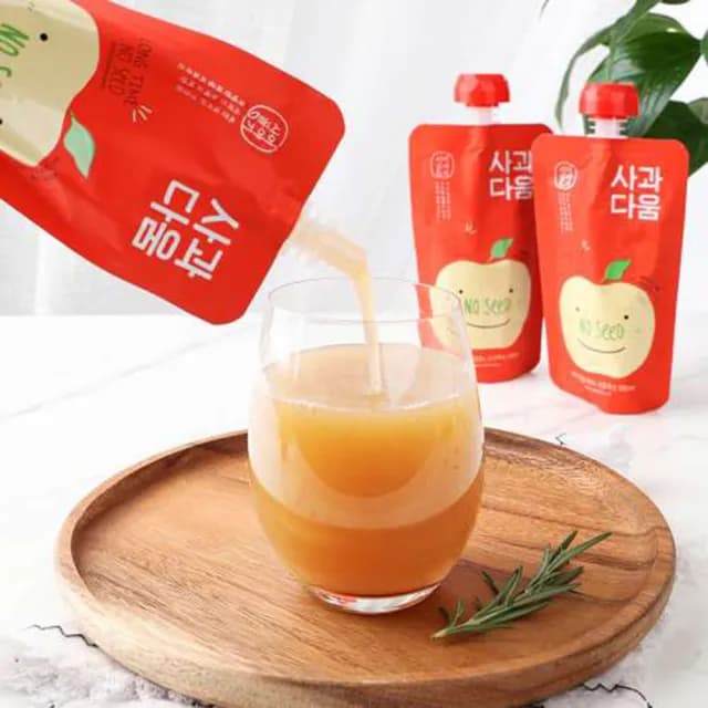 【韓味不二】韓國原裝 100%蘋果汁120ml*20入禮盒X1盒(送禮推薦/節日禮盒/春節禮盒/端午送禮/中秋送禮)
