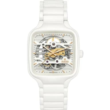 【Rado 雷達表】True真系列方形真讚開芯自動機械腕錶 R02送禮推薦(R27126012)