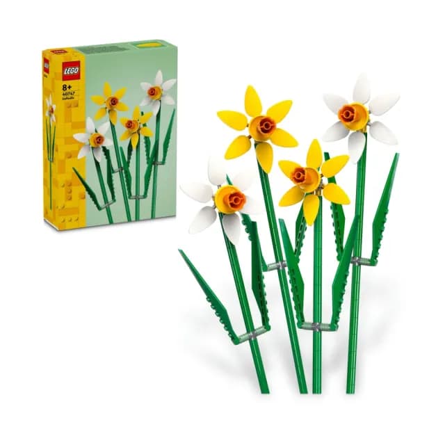 【LEGO 樂高】Botanicals 40747 水仙(居家擺設 花束禮物 母親節禮物 送禮推薦)