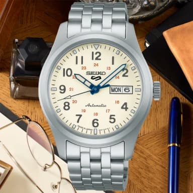 【SEIKO 精工】5 Sports系列 製錶110週年 限量 機械腕錶 母親節 禮物 推薦(SRPK41K1/4R36-15L0S)