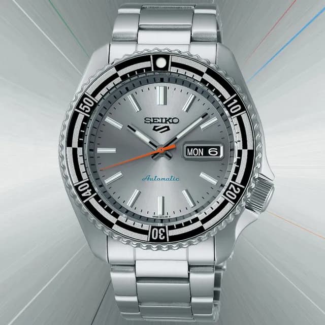 【SEIKO 精工】5 Sports 55週年 SKX現代詮釋版 機械腕錶 父親節 禮物  送禮 推薦(SRPK09K1/4R36-15E0N)