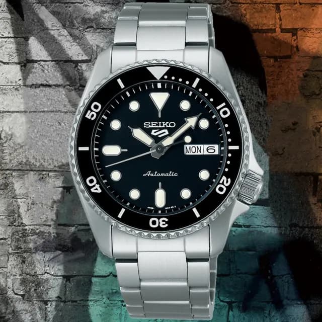 【SEIKO 精工】5 Sports系列 時尚潮流機械腕錶 七夕 情人節 送禮 推薦(SRPK29K1/4R36-14B0D)