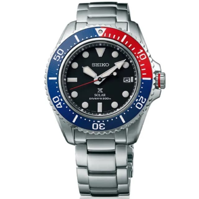 【SEIKO 精工】PROSPEX系列 可樂圈 200米 太陽能潛水腕錶 畢業禮物 送禮 推薦(SNE591P1/V157-0DP0R)
