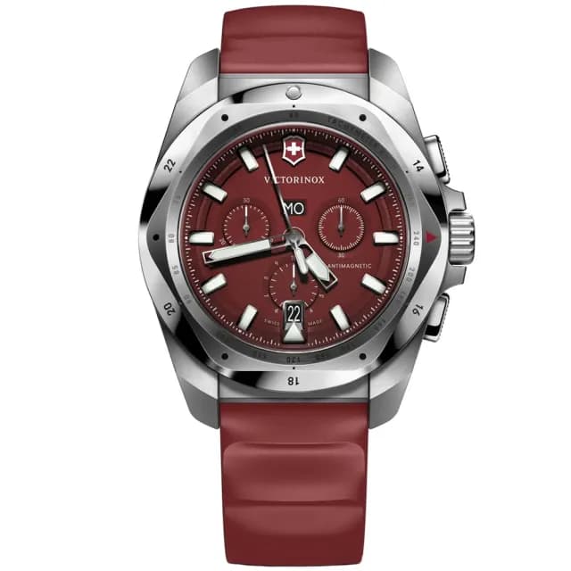 【VICTORINOX 瑞士維氏】I.N.O.X. Chrono 幾何設計 經典計時腕錶 七夕 情人節 送禮 推薦(VISA-241986)