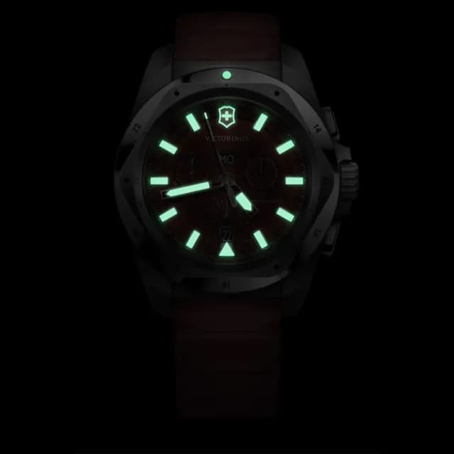 【VICTORINOX 瑞士維氏】I.N.O.X. Chrono 幾何設計 經典計時腕錶 七夕 情人節 送禮 推薦(VISA-241986)