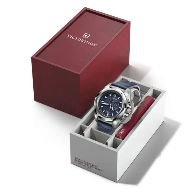 【VICTORINOX 瑞士維氏】I.N.O.X. Chrono 幾何設計 經典計時腕錶 七夕 情人節 送禮 推薦(VISA-241984)