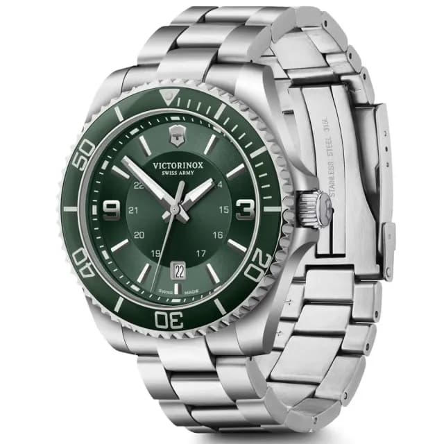 【VICTORINOX 瑞士維氏】Maverick 經典簡約石英腕錶 七夕 情人節 送禮 推薦(VISA-241934)