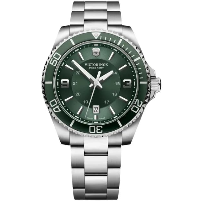 【VICTORINOX 瑞士維氏】Maverick 經典簡約石英腕錶 七夕 情人節 送禮 推薦(VISA-241934)