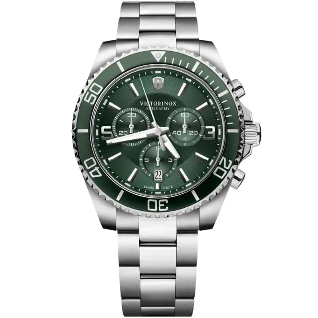 【VICTORINOX 瑞士維氏】Maverick 經典時尚計時腕錶 畢業禮物 送禮 推薦(VISA-241946)