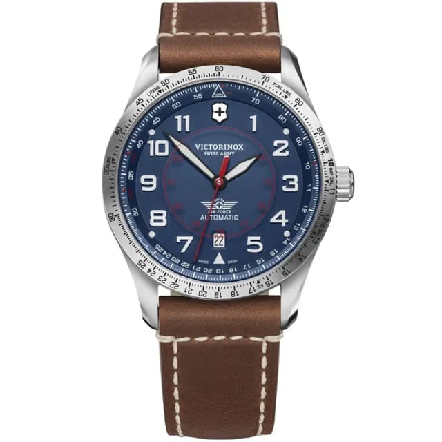 【VICTORINOX 瑞士維氏】AirBoss 經典飛行機械腕錶 父親節 禮物  送禮 推薦(VISA-241887)