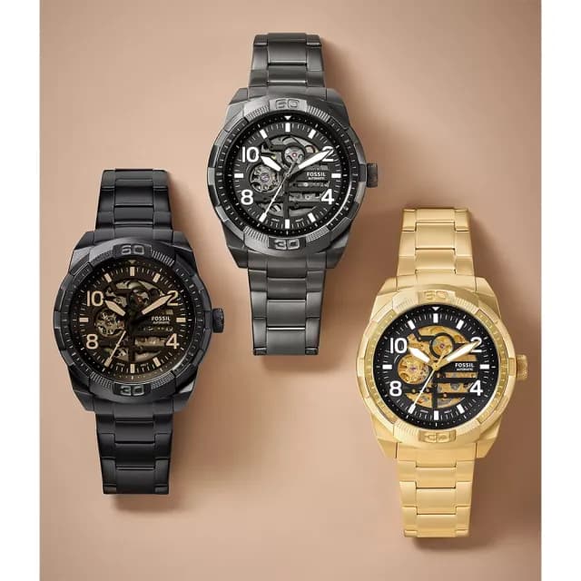 【FOSSIL】Bronson 開芯鏤空機械錶-48mm 禮物 送禮 推薦(ME3257)