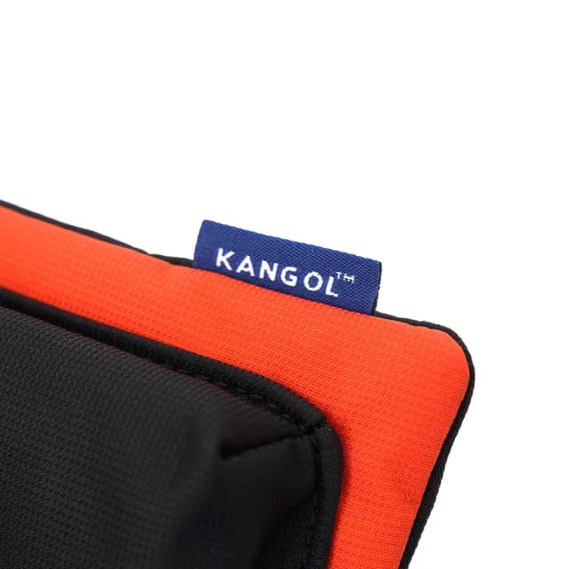 【KANGOL】情人節禮物 KANGOL 女 撞色小方包 中橘(6255170652)