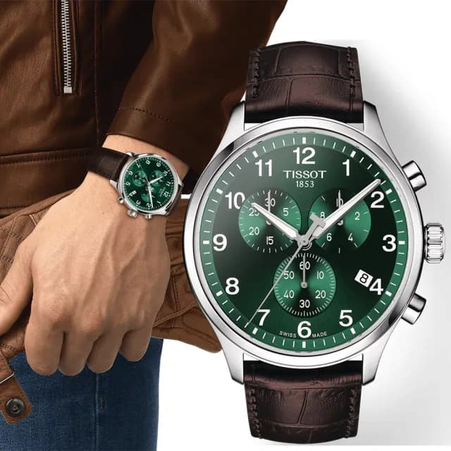 【TISSOT 天梭】韻馳系列 Chrono XL三眼計時手錶-45mm 禮物 送禮 推薦(T1166171609200)