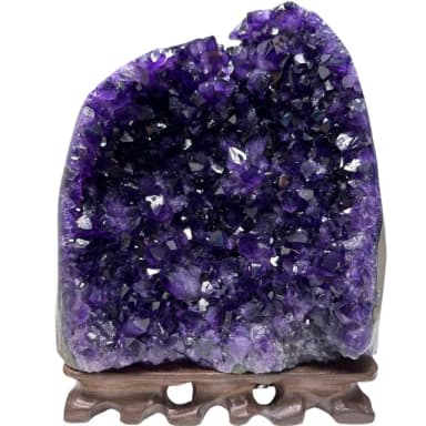 【恬芯晶品】ZA1頂級烏拉圭帝王紫水晶開運招財(辦公室消磁淨化風水財運業績財位招貴人紫晶鎮新年禮物新春)