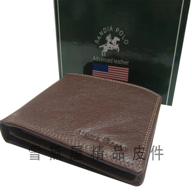 【SNOW.bagshop】情人節禮物 真皮包包  短夾專櫃男仕短夾100%進口軟牛皮標準尺寸固定型證件夾附品牌禮盒