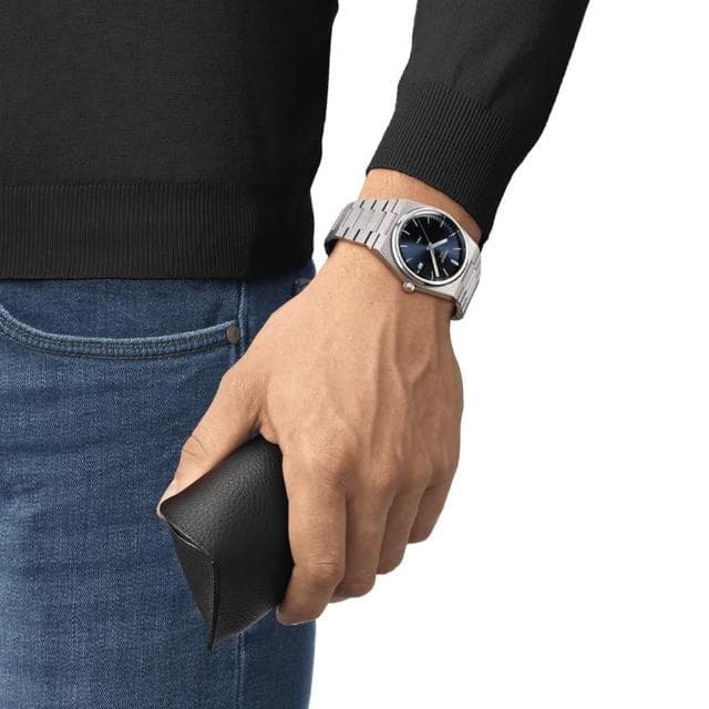 【TISSOT 天梭 官方授權】PRX系列70年代復刻手錶 石英錶 鋼帶 40mm 母親節 禮物 送禮(任選一款)
