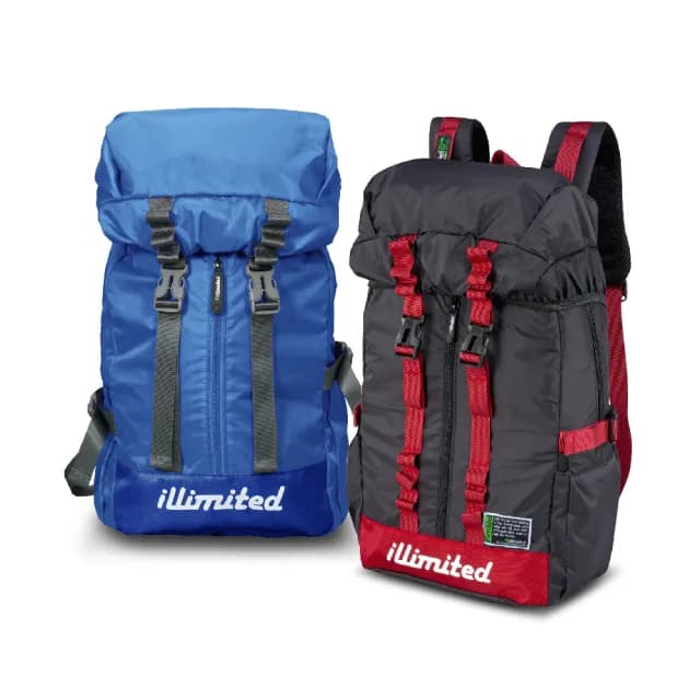 【Discovery Adventures】情人節禮物 illimited 減壓雙肩戶外徒步後背包-黑/藍2色可選(登機包/登山包/健行 