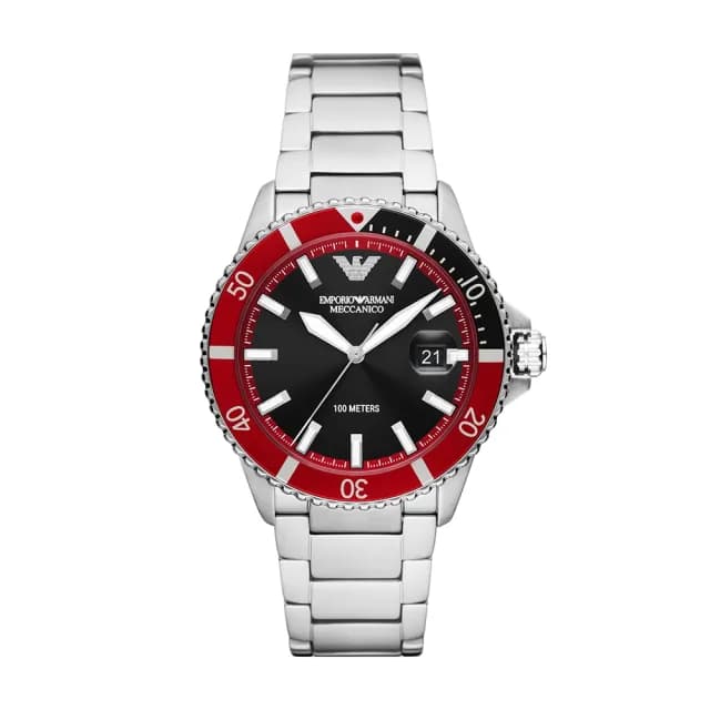 【EMPORIO ARMANI】復古時尚經典手錶 禮物(AR60074)