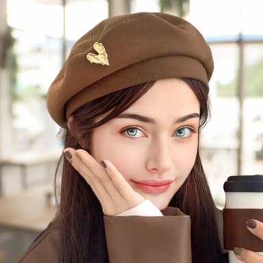 【WOONUE】女秋冬季英倫風顯瘦小臉貝雷帽 畫家帽 保暖親膚小臉(秋冬穿搭 閨蜜 女友 生日 情人節禮物)