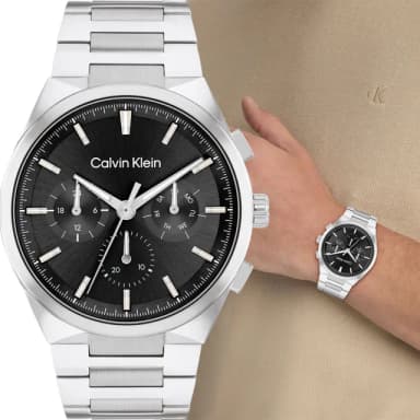 【Calvin Klein 凱文克萊】CK Distinguish 日曆手錶-44mm 520送禮 禮物(25200459)