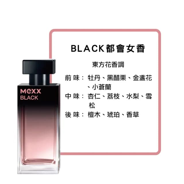 【MEXX】BLACK都會女香 30ml(原廠公司貨)